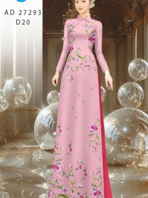 Vai Ao Dai Hoa In 3D Kieu Moi AD 27293