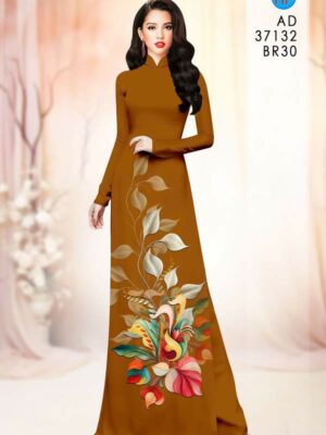 Vai Ao Dai Hoa In 3D Kieu Moi AD 37132
