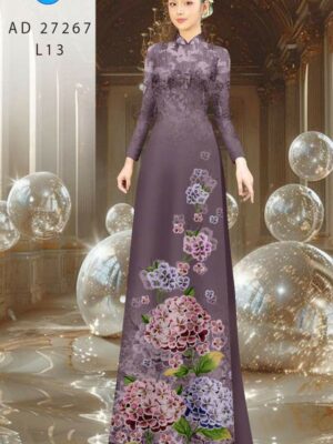 Vai Ao Dai Hoa In 3D Vua Ra AD 27267