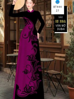 Vai Ao Dai Hoa In 4D Moi Ra AD BT444
