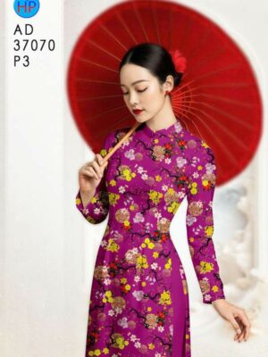 Vai Ao Dai Hoa Mai Deu Moi Ra AD 37070