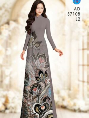 Vai Ao Dai Hoa Sen Kieu Moi AD 37108