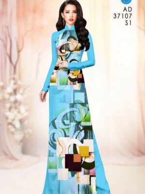 Vai Ao Dai Hoa Van Doc Dao AD 37107