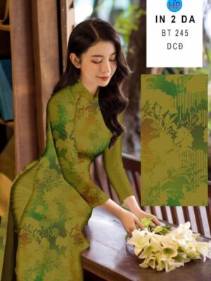Vai Ao Dai In 4D Doc Dao AD BT245