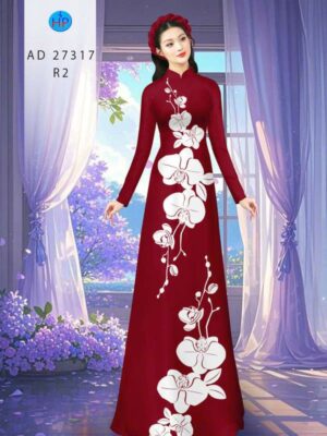 1788398147 44 Vai Ao Dai Hoa In 3D Moi Ra AD 27317