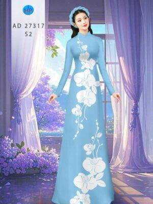 1788398147 836 Vai Ao Dai Hoa In 3D Moi Ra AD 27317
