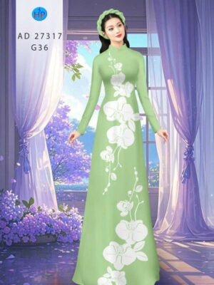 1788398148 190 Vai Ao Dai Hoa In 3D Moi Ra AD 27317