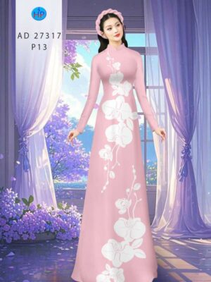 1788398148 276 Vai Ao Dai Hoa In 3D Moi Ra AD 27317